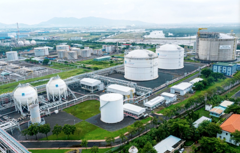 Kho cảng trung tâm LNG Thị Vải. Ảnh: PVN