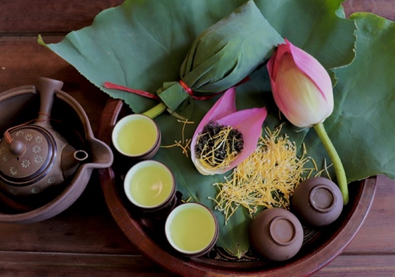 Trà sen Tây Hồ - một biểu tượng tinh tế gắn liền với nhịp sống thanh lịch của người Hà Nội. Ảnh minh họa