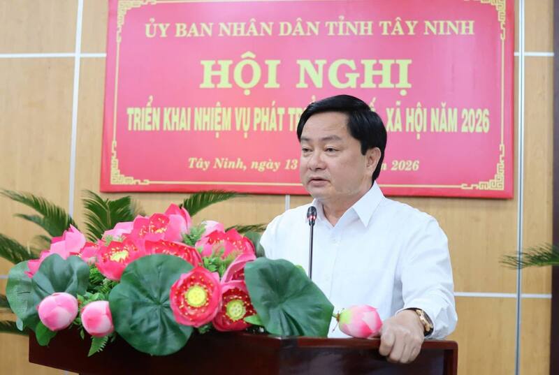 Bí thư Tỉnh ủy Tây Ninh Nguyễn Văn Quyết nhấn mạnh, năm 2026 có vai trò tạo đà, định hình phát triển cho cả giai đoạn tới của tỉnh Tây Ninh.