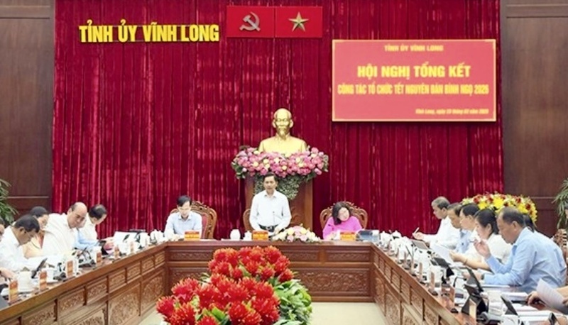 Ông Trần Văn Lâu, Bí thư Tỉnh ủy Vĩnh Long phát biểu tại Okvip69 Đăng ký cá cược.