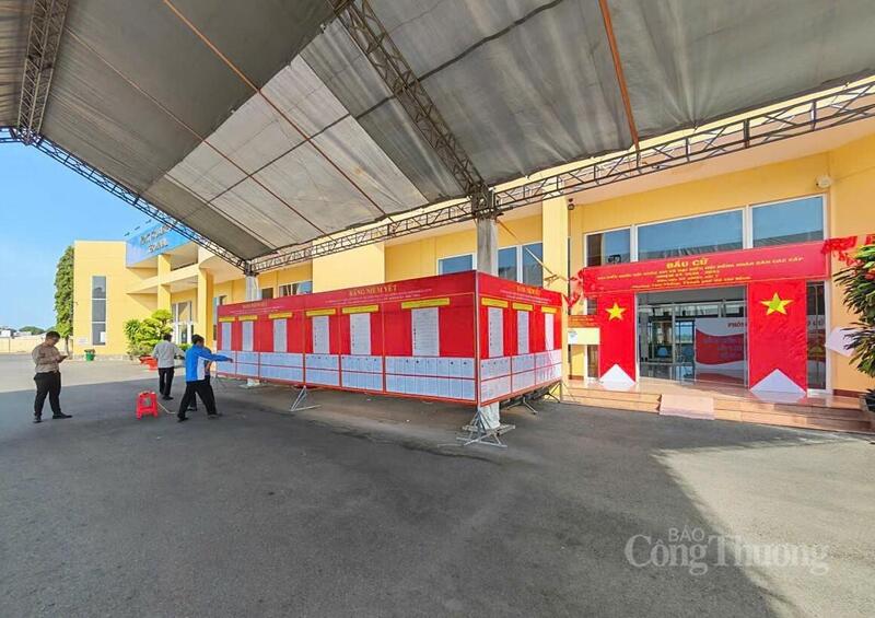 Công tác tổ chức bầu cử sớm tại 4 khu vực đặc thù trên địa bàn TP. Hồ Chí Minh đã cơ bản hoàn thành, sẵn sàng cho việc bỏ phiếu bầu cử. Ảnh: Ngọc Tú