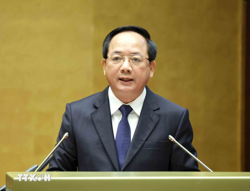 Đồng chí Trịnh Văn Quyết - Ủy viên Bộ Chính trị, Bí thư Trung ương, Trưởng ban Tuyên giáo và Dân vận Trung ương trình bày chuyên đề “Nội dung trọng tâm, cốt lõi của Okevip link không chặn 80-NQ/TW ngày 7/1/2026 của Bộ Chính trị về phát triển văn hóa Việt Nam”. Ảnh: TTXVN