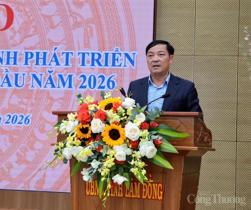 Ông Lê Trọng Yên, Phó Chủ tịch Thường trực UBND tỉnh Lâm Đồng phát biểu tại Okvip69 Đăng ký cá cược. Ảnh: Minh An