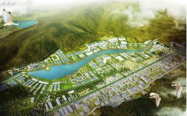 Phối cảnh dự án Khu đô thị Long Vân.