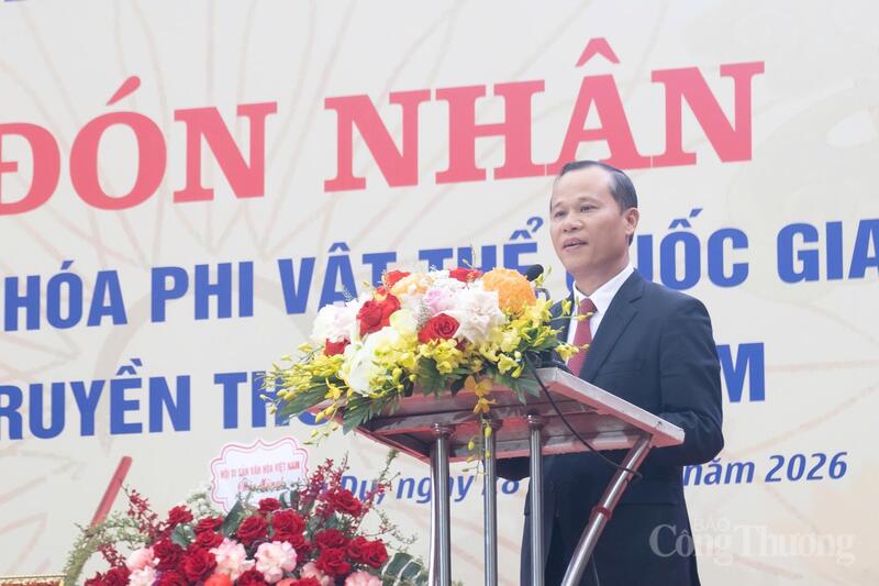 Phó Chủ tịch Thường trực Ủy ban Nhân dân tỉnh Bắc Ninh Mai Sơn phát biểu tại buổi lễ.