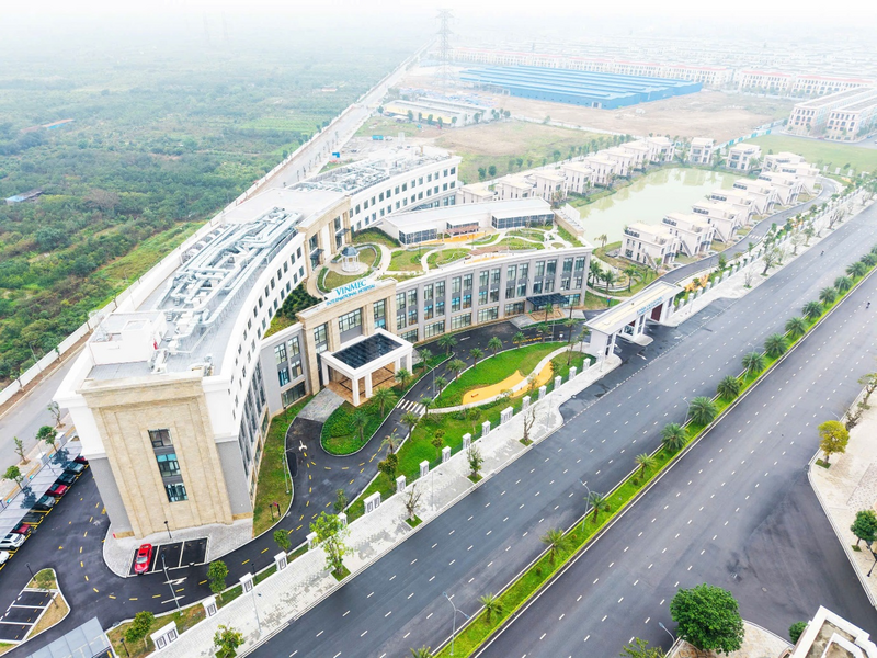 Toàn cảnh Bệnh viện Vinmec Ocean Park 2 với cơ sở khang trang, hiện đại bậc nhất Hưng Yên.