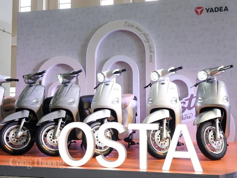 Mẫu xe Yadea Osta mới ra mắt thị trường Việt Nam. Ảnh: Trần Đình