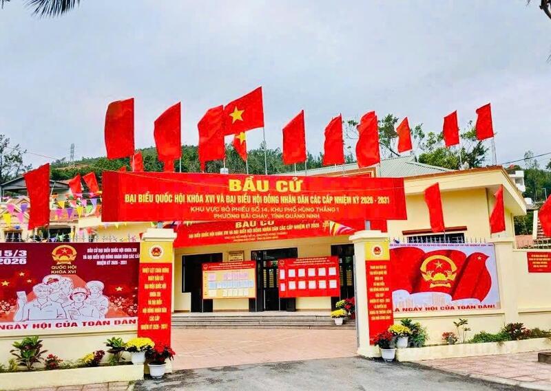 Chùm ảnh: Quảng Ninh rực rỡ cờ hoa trước ngày hội lớn của non sông - 12
