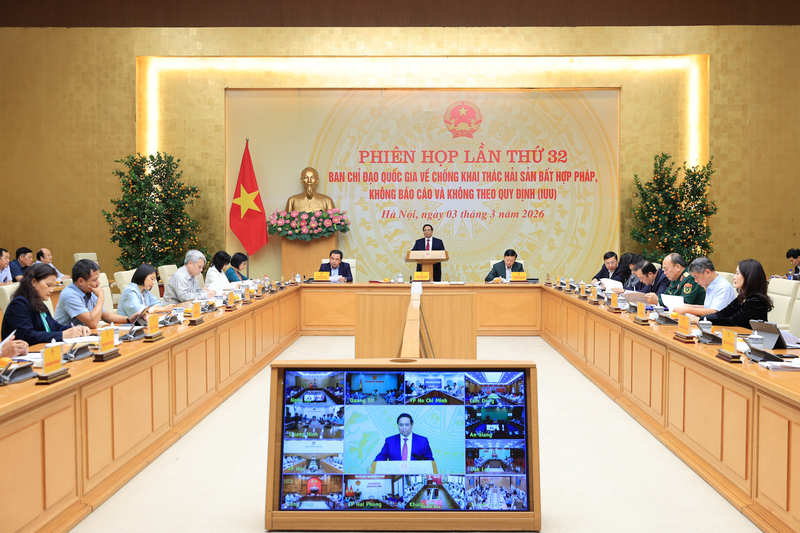 Thủ tướng Phạm Minh Chính chủ trì phiên họp. Ảnh: VGP/Nhật Bắc