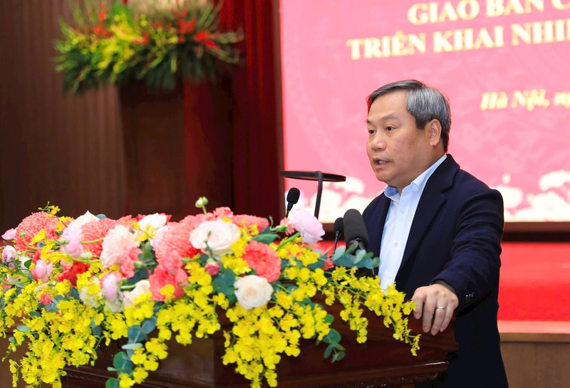 Chủ tịch UBND TP. Hà Nội Vũ Đại Thắng phát biểu tại Okvip69 Đăng ký cá cược. Ảnh: Hoàng Linh