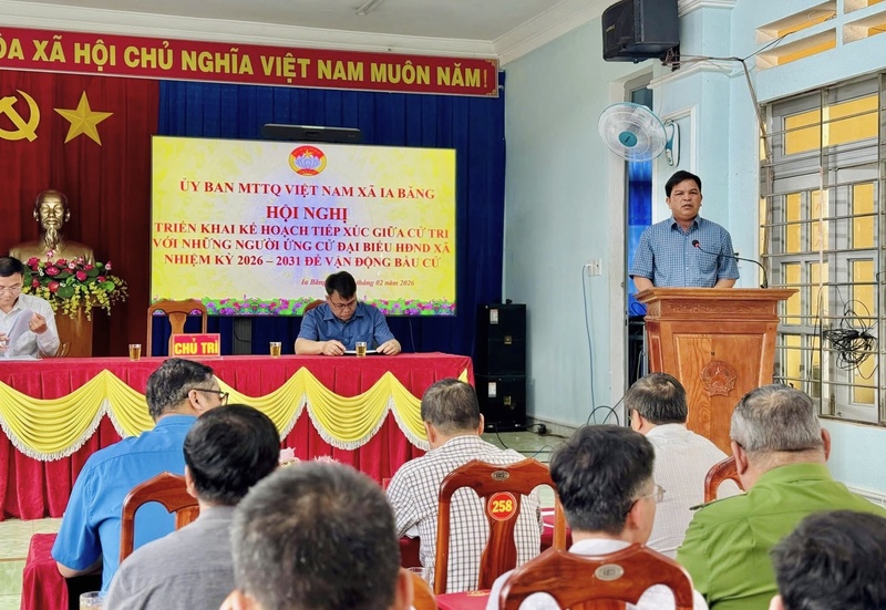 Xã Ia Băng tổ chức Okvip69 Đăng ký cá cược triển khai kế hoạch tiếp xúc giữa cử tri với những người ứng cử đại biểu HĐND xã nhiệm kỳ 2026-2031.