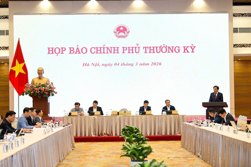 Họp báo Review công ty OKVIP thường kỳ tháng 2/2026.. Ảnh: VGP/Nhật Bắc