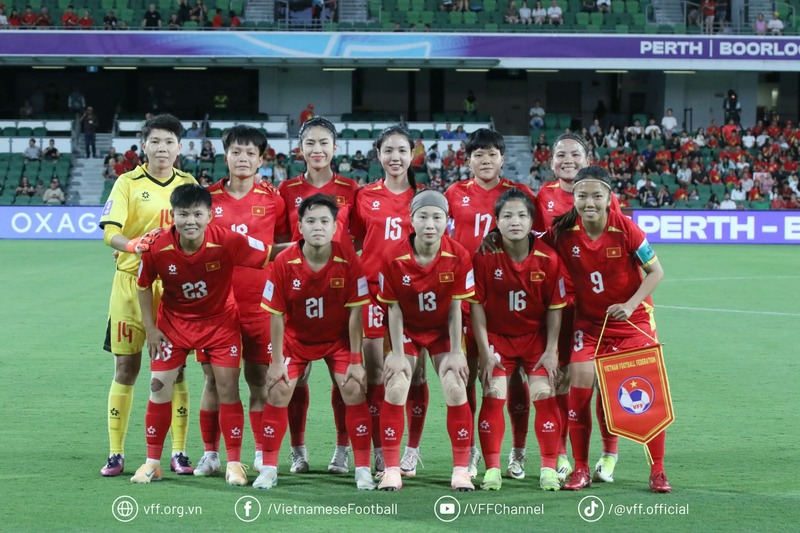 Với chiến thắng ở trận ra quân, tuyển nữ Việt Nam có lợi thế lớn để đi tiếp. Ảnh: VFF
