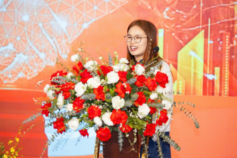 Bà Mạnh Đan, đại diện Gotion High-Tech tại Việt Nam đánh giá cao tiềm năng thị trường Oklavip game bài, casino, thể thao Việt Nam.