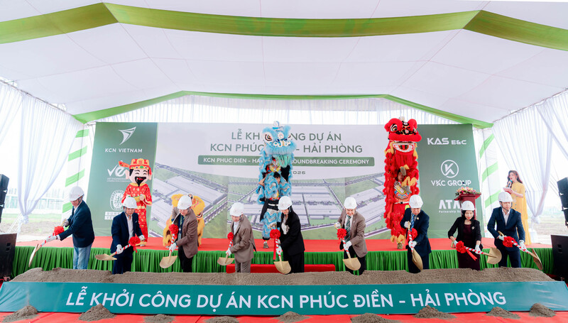 KCN Phúc Điền - Hải Phòng là dự án thứ tư của Tập đoàn KCN Việt Nam tại khu vực miền Bắc (Ảnh: DN cung cấp)