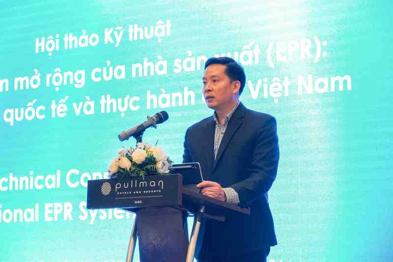 Ông Vũ Thái Trường - Trưởng Ban Okvip69 kho game đa dạng, xuân Okvip 2026 và Oklavip game bài, casino, thể thao của Chương trình Phát triển Liên hợp quốc (UNDP) Việt Nam phát biểu tại hội thảo.