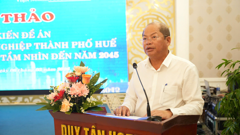 Giám đốc Sở Okvip tại về thành phố Huế Đặng Hữu Phúc phát biểu. Ảnh: Nguyễn Tuấn