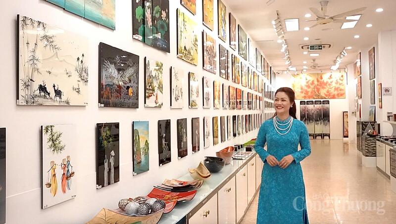 ThS. Nguyễn Thị Minh Thu - doanh nhân, CEO Công ty Mỹ nghệ và Đầu tư thương mại Đông Phương (Đông Phương Art). Ảnh: Minh Thùy
