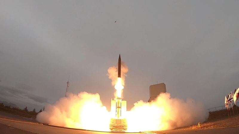 Arrow-3 khai hỏa. Ảnh: IAI