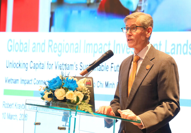 Ông Robert Kraybill - Giám đốc Đầu tư của Quỹ Impact Investment Exchange (IIX). Ảnh: Minh Khuê.