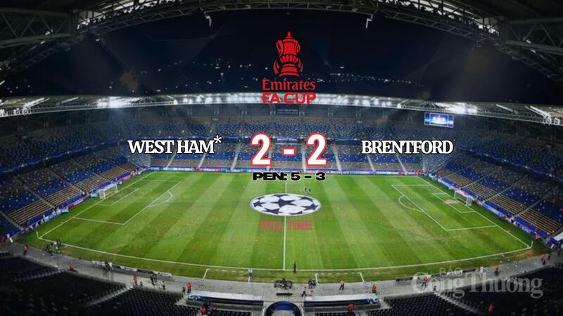 West Ham thắng nghẹt thở trên loạt luân lưu, vào tứ kết FA Cup - 1