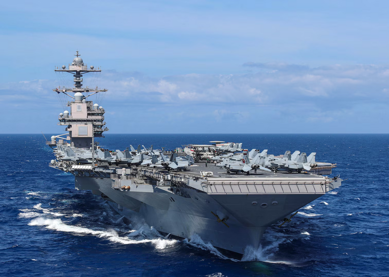USS Gerald R. Ford, siêu tàu sân bay lớp Ford với quy mô khổng lồ và công nghệ hiện đại. Ảnh: Army Recognition