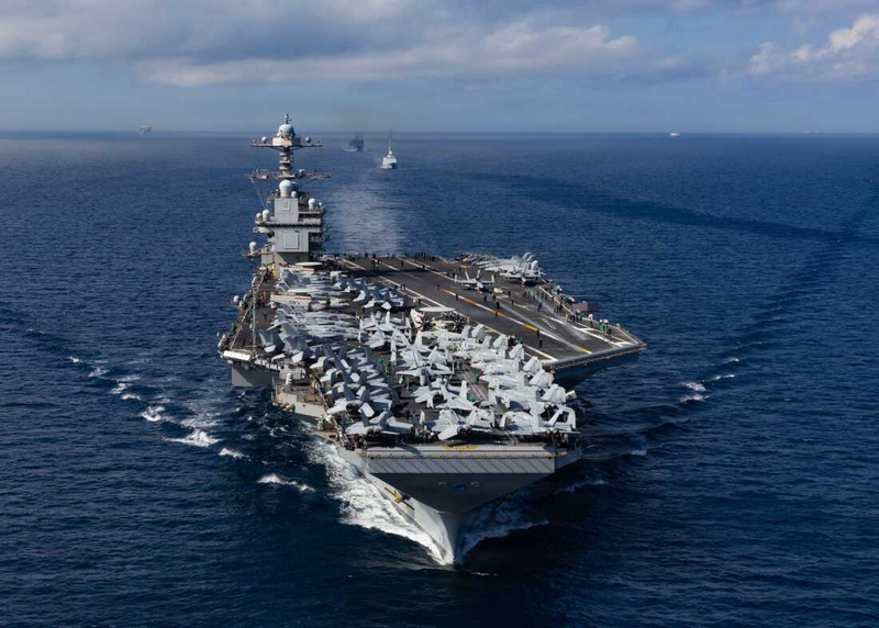 Tàu sân bay USS Gerald R. Ford, chiến hạm lớn nhất thế giới của Mỹ. Ảnh: Army Recognition