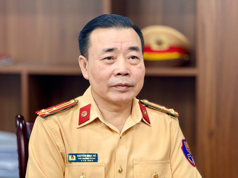 Thượng tá Nguyễn Ngọc Mẽ, Phó Trưởng phòng Cảnh sát giao thông Công an TP. Hà Nội. Ảnh: Công an Hà Nội