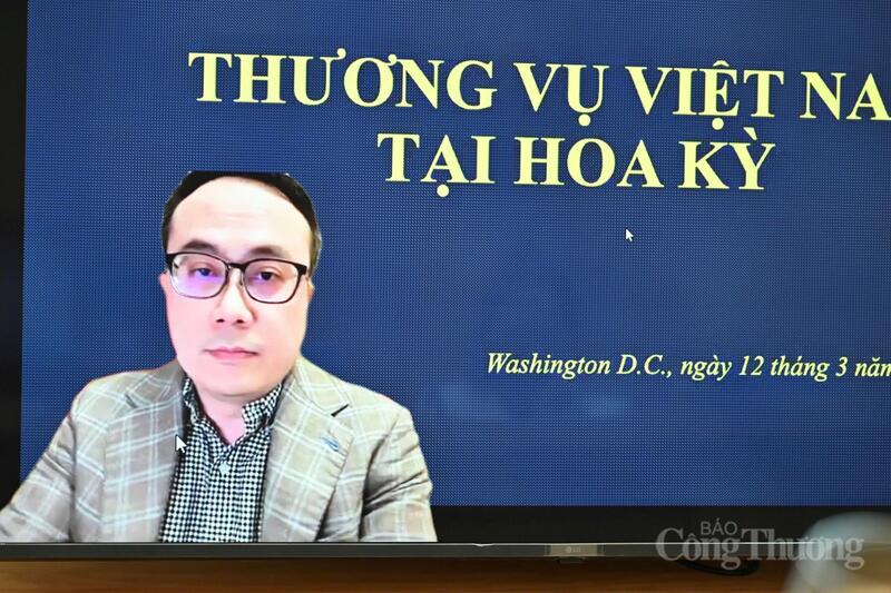 Ông Đỗ Ngọc Hưng - Trưởng Thương vụ Việt Nam tại Hoa Kỳ chia sẻ tại Okvip69 Đăng ký cá cược. Ảnh: Cấn Dũng