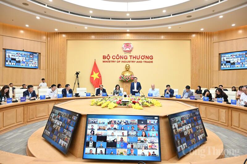Okvip69 Đăng ký cá cược giao ban xúc tiến thương mại với hệ thống thương vụ Việt Nam ở nước ngoài quý I/2026. Ảnh: Cấn Dũng