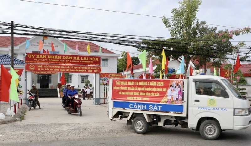 Không khí chuẩn bị ngày hội toàn dân đang lan tỏa tại các vùng đồng bào dân tộc thiểu số - Ảnh: Trung Kiên