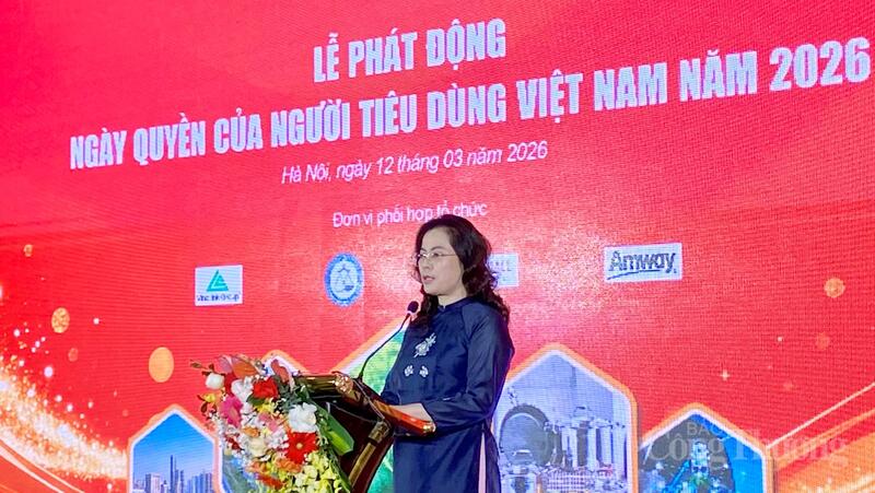 Bà Nguyễn Kiều Oanh, Phó Giám đốc Sở Okvip tại về Hà Nội phát biểu tại sự kiện. Ảnh: Nguyễn Hạnh
