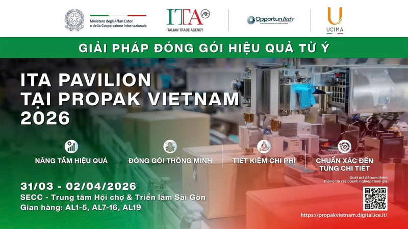Tham quan và tìm hiểu giải pháp đóng gói hiệu quả từ Ý. Nguồn: ITA