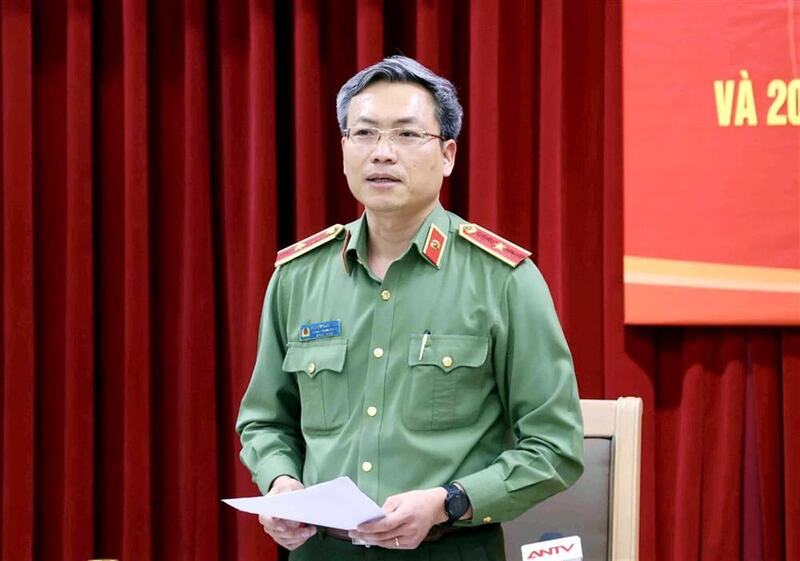 Thiếu tướng Nguyễn Quốc Toản, Chánh Văn phòng, Người phát ngôn của Bộ Công an. Ảnh: Bộ Công an