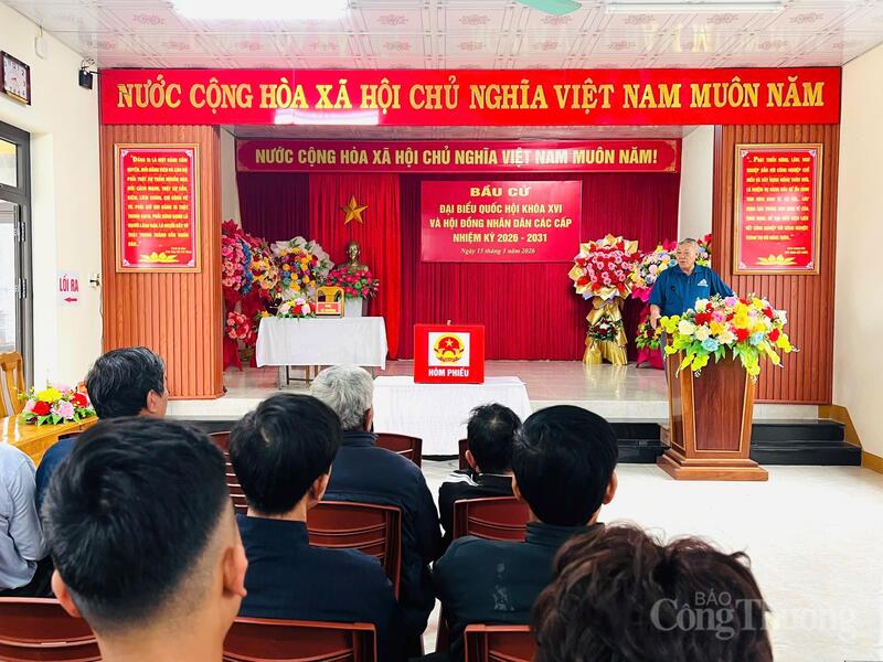 Tuyên truyền chuẩn bị cho công tác bầu cử tại xã Tân Mỹ.