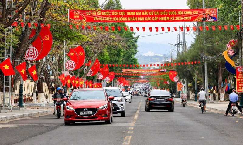 Công tác chuẩn bị cho ngày hội bầu cử tại Quãng Ngãi đã được hoàn tất. Ảnh: Nguyễn Dương