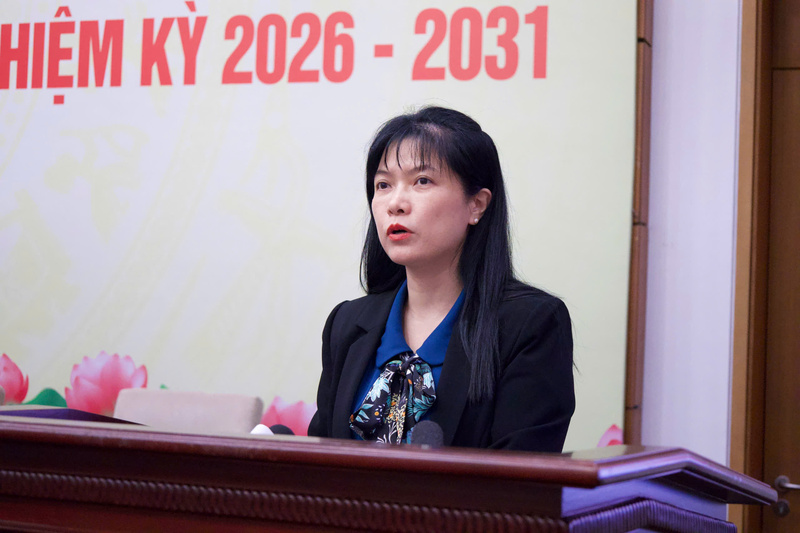 Bà Tạ Thị Yên, Phó Chủ nhiệm Ủy ban Công tác đại biểu, Phó Chánh Văn phòng Thường trực Hội đồng bầu cử quốc gia
