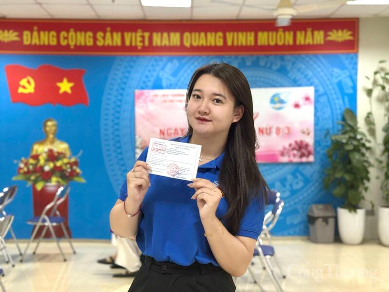 Đồng chí Lê Minh Trang, Ủy viên ban Chấp hành Đoàn Thanh niên Liên Minh OK VIP Giải Trí Cá Cược World Cup 2026.