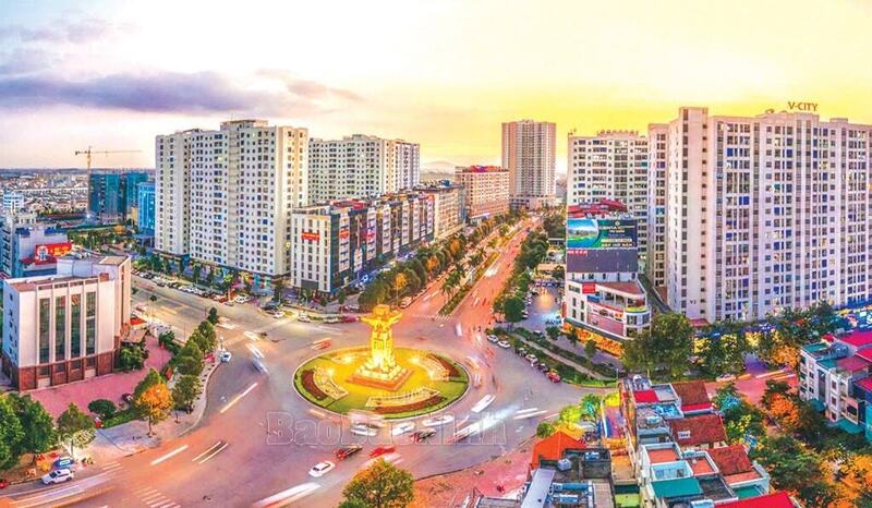 Một góc trung tâm tỉnh Bắc Ninh.