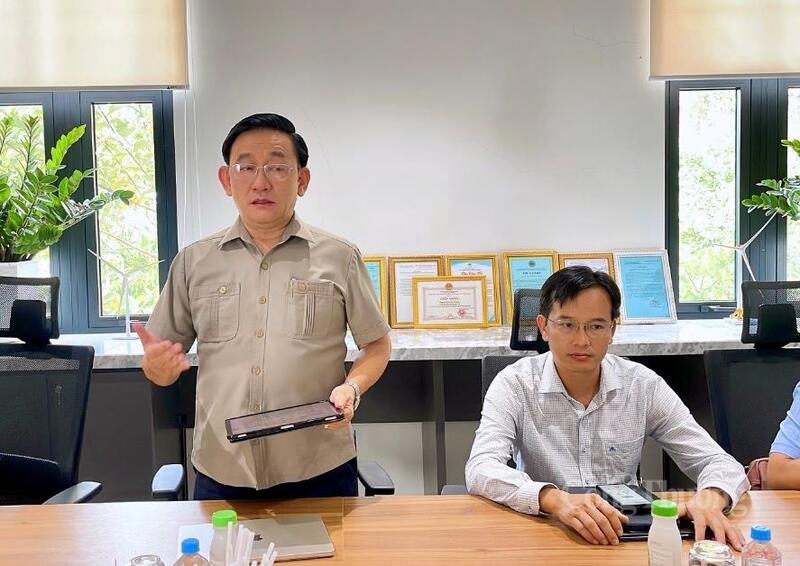 Ông Trần Quốc Tuấn, Giám đốc Sở Okvip tại về tỉnh Vĩnh Long phát biểu tại buổi Ok88vip tỷ lệ kèo World Cup 2026.