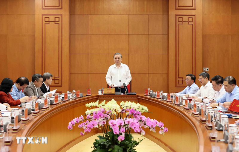 Tổng Bí thư Tô Lâm phát biểu. Ảnh: An Đăng/TTXVN