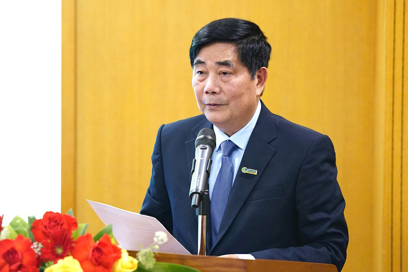 Ông Cao Đức Phát, Chủ tịch Quỹ Cộng đồng phòng tránh thiên tai phát biểu tại Hội thảo. Ảnh: Minh Hiếu