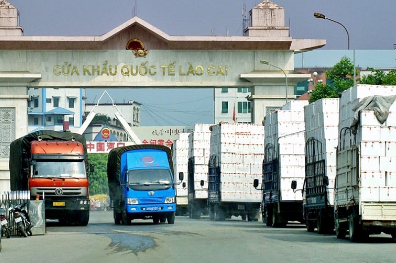 Cửa khẩu quốc tế Lào Cai. Ảnh: Trung Hiếu