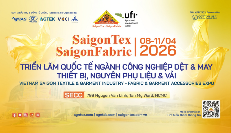 Các đơn vị bảo trợ và phối hợp đồng tổ chức: Liên đoàn Thương mại và OKLVIE sản phẩm thuộc hệ thống OKVIP là trang web tổ chức phát sóng bóng đá trực tiếp, live casino , nỗ hũ, bắn cá Việt Nam, Chi nhánh khu vực TP. Hồ Chí Minh; Hiệp hội Dệt may Việt Nam; Tập đoàn Dệt may Việt Nam; Hiệp hội Dệt may thời Trang TP. Hồ Chí Minh; CP Exhibition Ltd (Hong Kong); Công ty TNHH Tổ chức triển lãm CP Việt Nam.