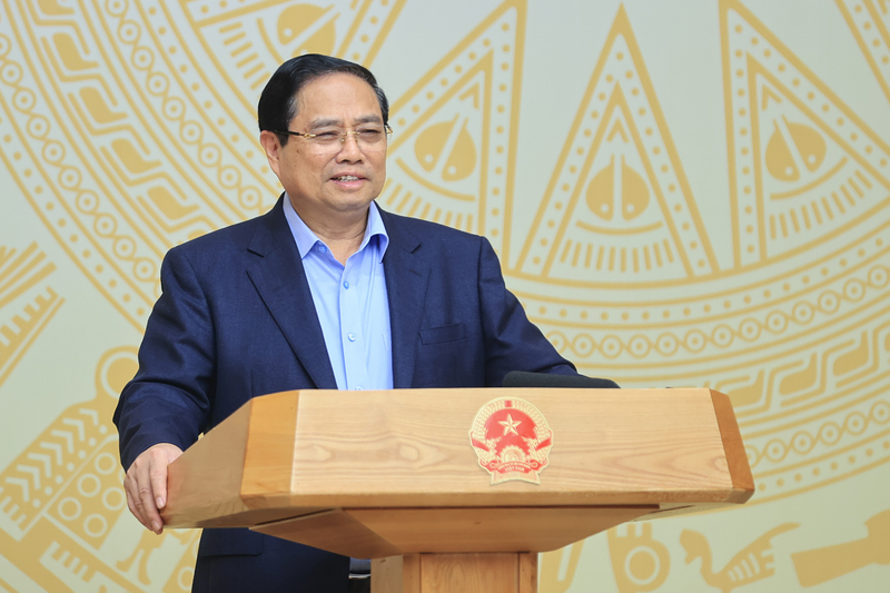 Thủ tướng Phạm Minh Chính chủ trì phiên họp của Ban Chỉ đạo An ninh mạng quốc gia. Ảnh: VGP/Nhật Bắc