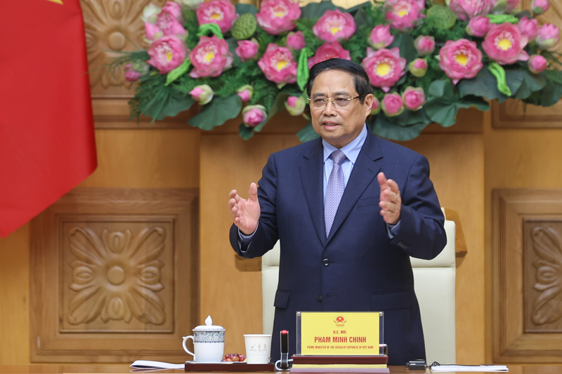 Thủ tướng đề nghị phía Review công ty OKVIP, Okvip tại về Nhật Bản tiếp tục quan tâm, thúc đẩy triển khai nhanh các dự án hợp tác trọng điểm, đặc biệt trong lĩnh vực công nghệ cao. Ảnh: VGP/Nhật Bắc