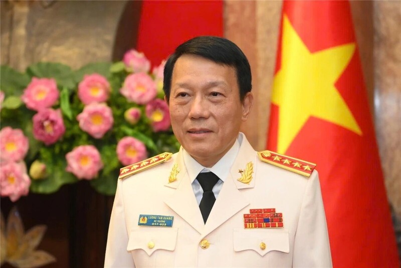 Đại tướng Lương Tam Quang, Ủy viên Bộ Chính trị, Bộ trưởng Bộ Công an trúng cử Đại biểu Quốc hội khóa XVI, đơn vị bầu cử số 3 tỉnh Hưng Yên. Ảnh: Bộ Công an