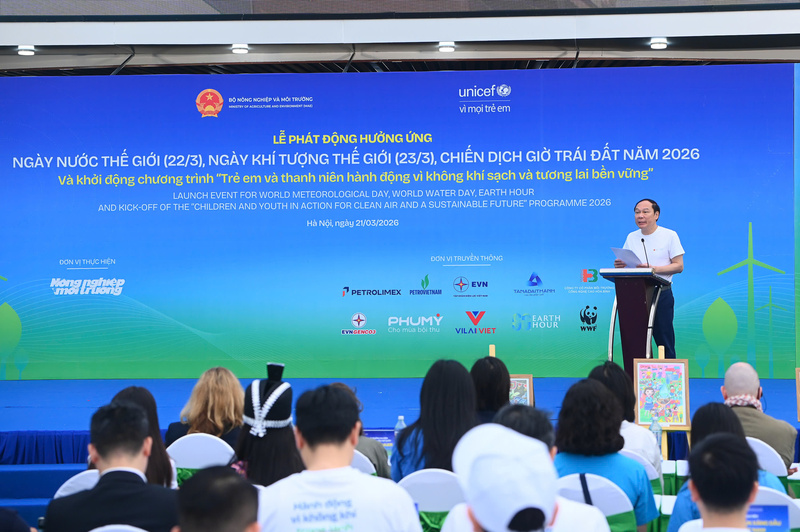 Thứ trưởng Bộ Nông nghiệp và xuân Okvip 2026 Lê Công Thành phát biểu khai mạc sự kiện. Ảnh: Trung Hiếu