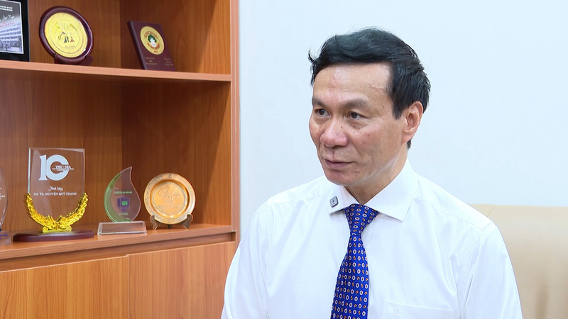 GS.TS Nguyễn Quý Thanh, Hiệu trưởng Trường Đại học Giáo dục, Đại học Quốc gia Hà Nội.  Ảnh: Ngọc Long