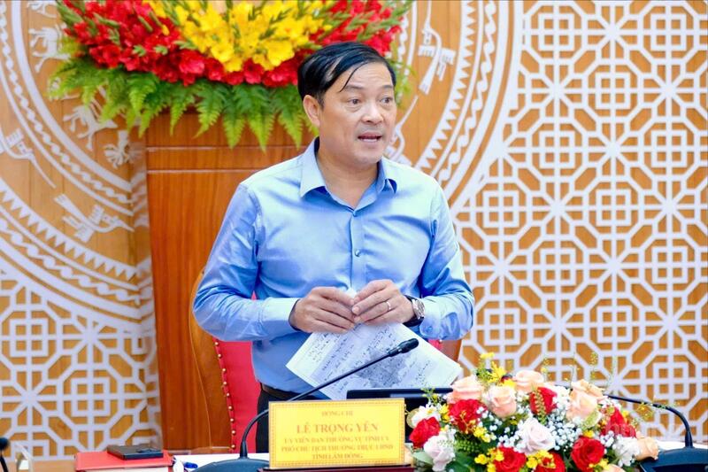 Phó Chủ tịch Thường trực UBND tỉnh Lê Trọng Yên phát biểu chỉ đạo buổi Ok88vip tỷ lệ kèo World Cup 2026. Ảnh: Hoàng Sa